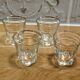 Ensemble de 4 Verres à Liqueur - Art Déco - Filets Dorés