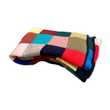 Handmade wool crocheted Granny square blanket