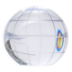 Vintage Decorative Glass Sphere, 1970s