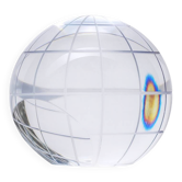 Vintage Decorative Glass Sphere, 1970s