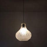 Lampe suspendue en verre dépoli des années 1960 d’Autriche