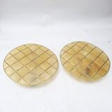 Pair of squared wall lights from the 70s