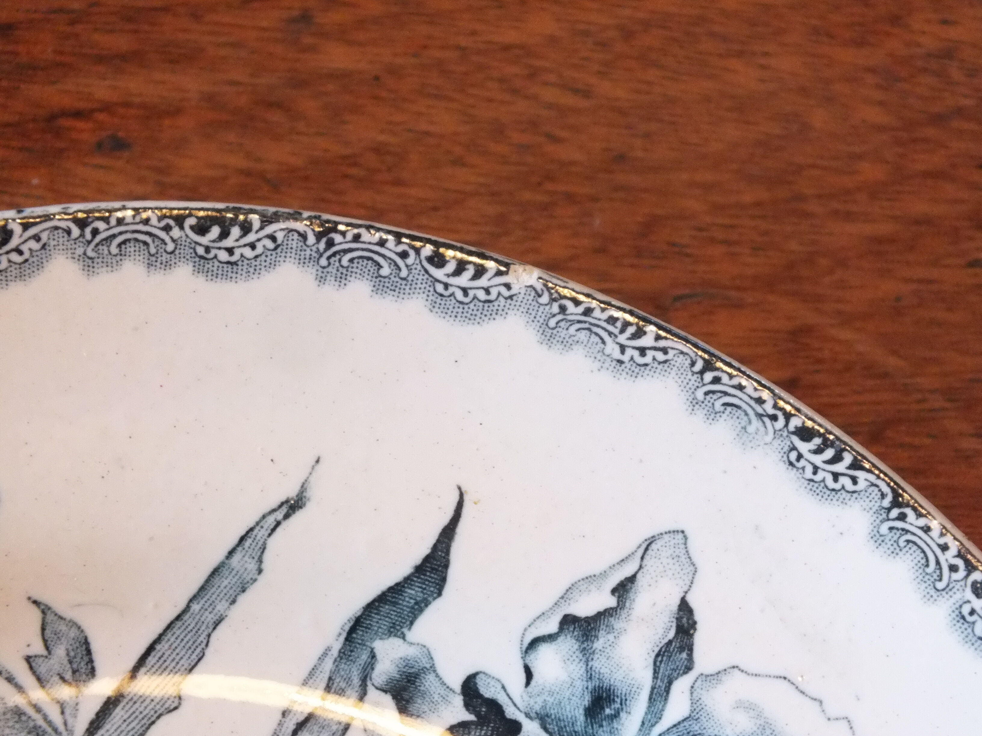 4 Flat plates in Terre de Fer Choisy le Roi HB service Provençal