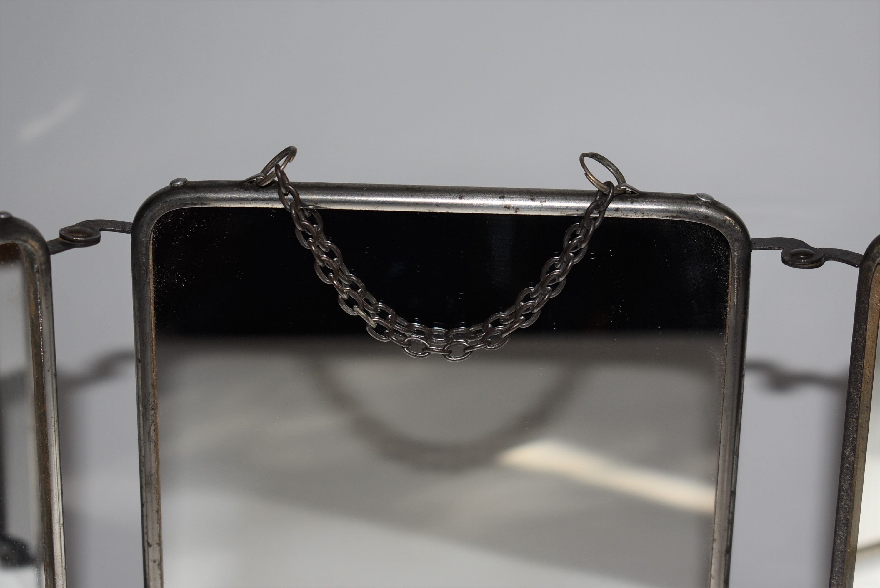 Barber beautiful triptych mirror 48x20cm