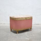 Vintage wooden bench chest