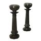 Paire de colonnes anciennes Art déco en marbre vert, Italie, XXe siècle