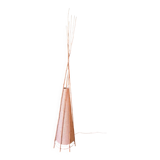 Tipi bamboo and rattan floor lamp