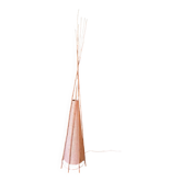 Lampe de sol bambou et rotin Tipi