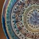 Italian blue ceramic ashtray, design Aldo Londi for Bitossi, 1960