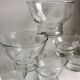 Set of 6 champagne glasses engraved 60s