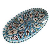 Ravier marocain en céramique émaillée style Artisanat de Safi