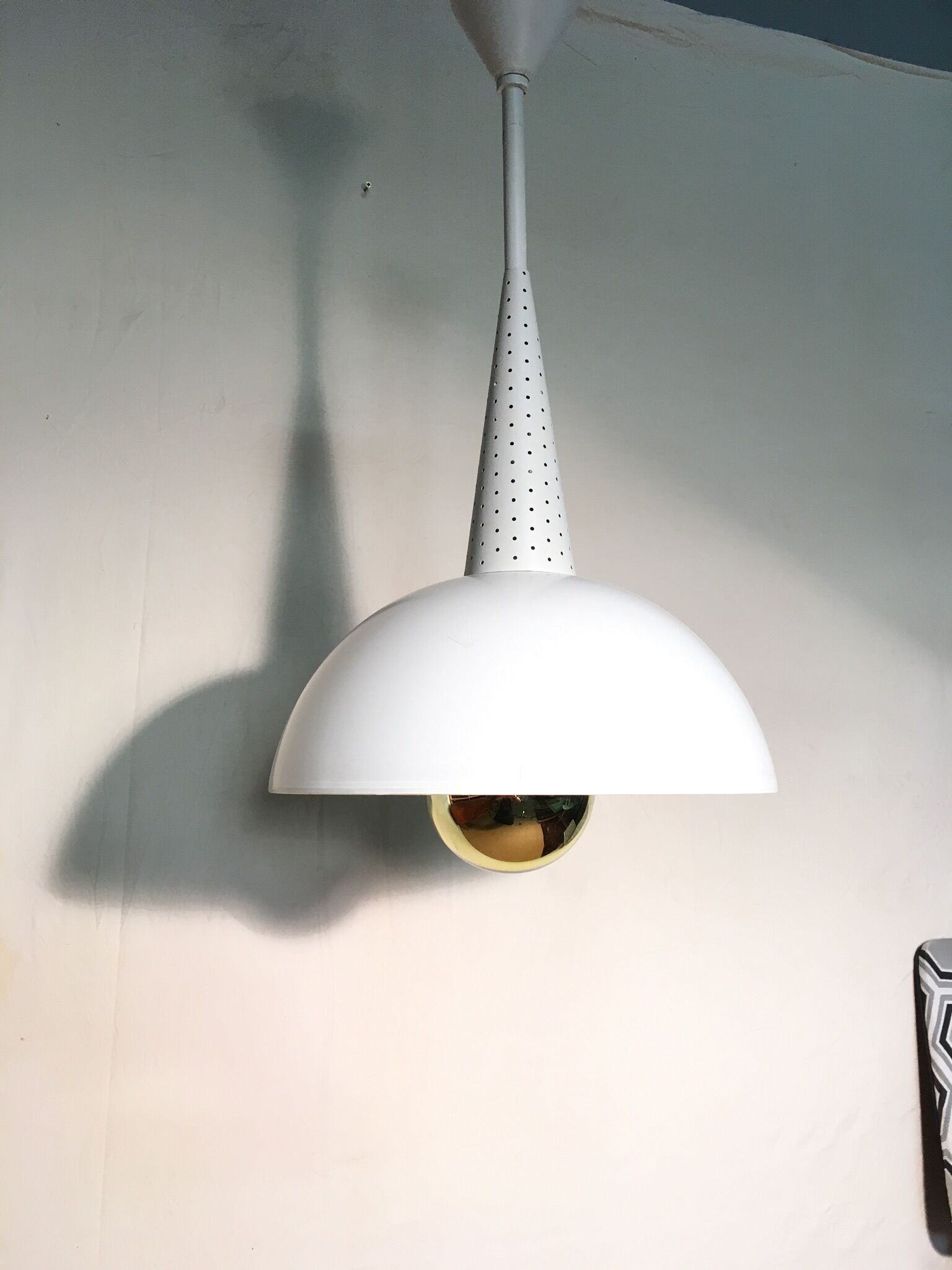 Workshop suspension lamp 1950 circa
