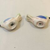 salière et poivrier oiseaux en céramique vintage 80s moineaux Sel et poivre