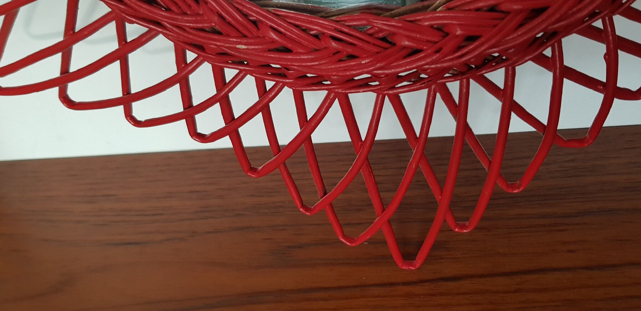 Mirror rattan 1960 Sun  23x23cm