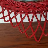 Mirror rattan 1960 Sun  23x23cm
