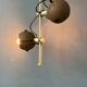 Brown ceiling light - Space Age fixture - vintage eyeball lamp