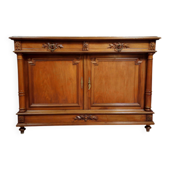 Buffet style Renaissance in mahogany with marble top – 19th century