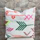Handmade Berber wool cushion: Moroccan Kilim cushion (45x45cm)