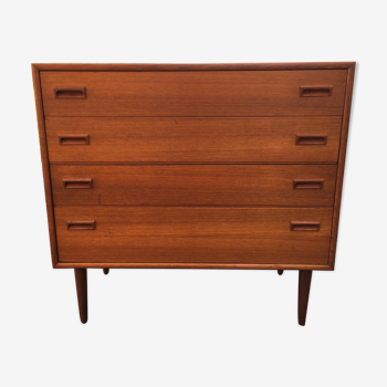 Commode scandinave en teck des années 1960