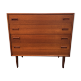 Commode scandinave en teck des années 1960