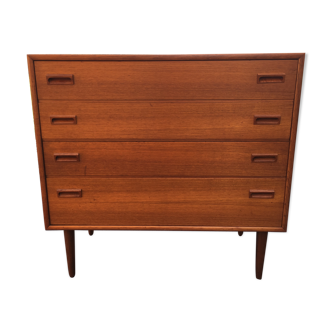 Commode scandinave en teck des années 1960