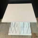 Small side table with storage for vinyl records from the 1970s.