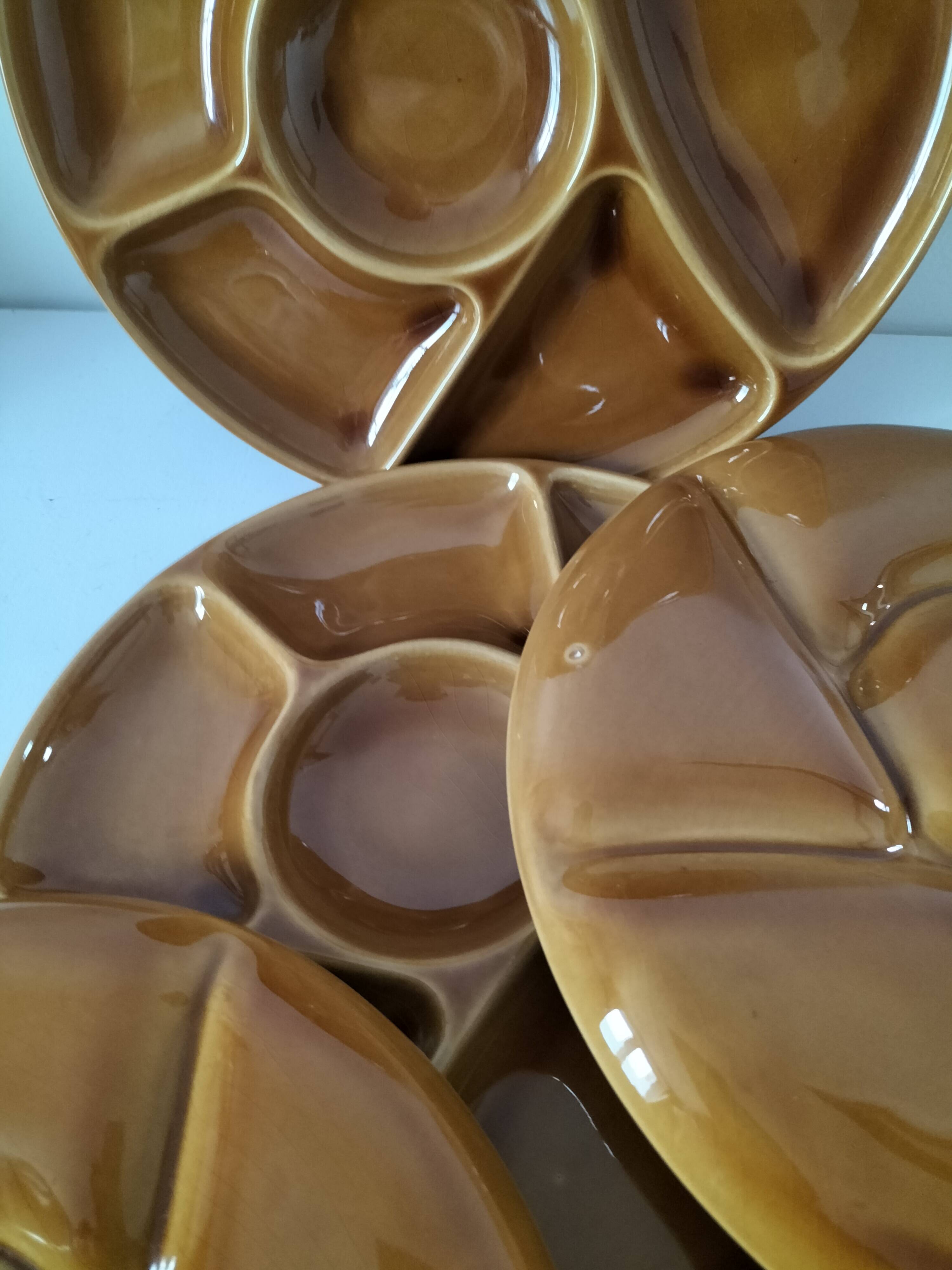 Gien France Compartment Plates