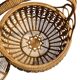 Large vintage woven rattan basket