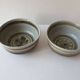Set of 2 ramekins Bowls / cups in glazed ceramic Signed Blanot