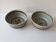 Set of 2 ramekins Bowls / cups in glazed ceramic Signed Blanot