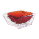 Murano sommerso empty-pocket ashtray