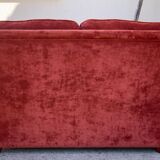 Coral velvet toad sofa