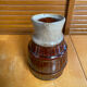 Vintage flamed ceramic barrel-shaped pichet in old style revol 1l #