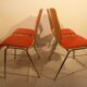 4 70s thermoformed chairs