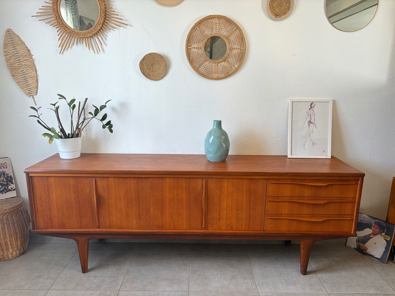 Scandinavian teak sideboard