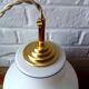 Vintage opaline glass pendant, multicoloured geisha patterns 1960, Anouck