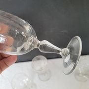 Verres à apéritif gravés soufflés – fin XIXᵉ / début XXᵉ siècle