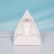 Egyptian stone table lamp, vintage 70s/80s mood lamp.