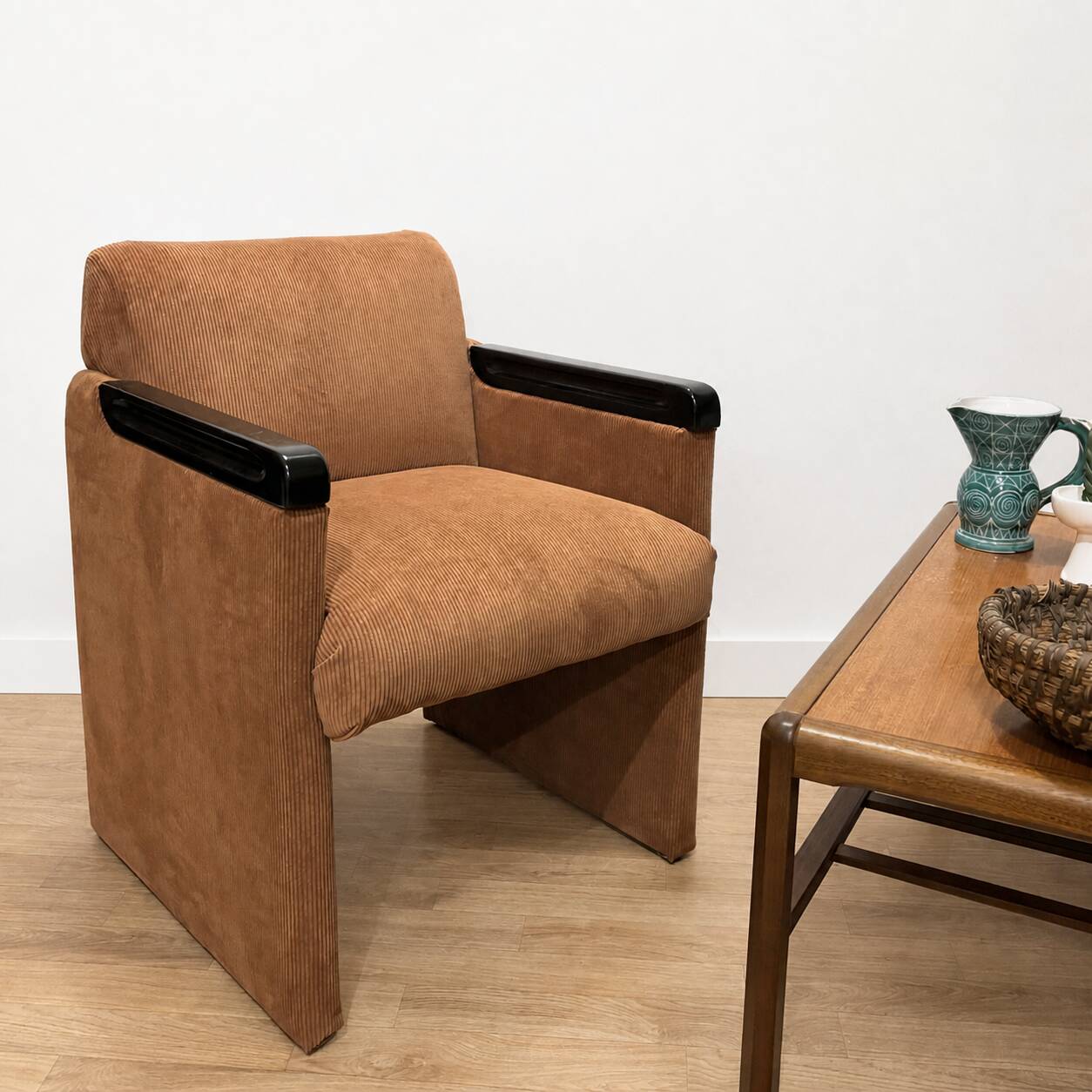 Paire de fauteuils bridge années 80 retapissés