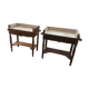 Paire de tables de toilette