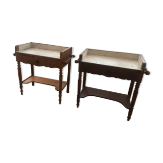 Pair of toilet tables