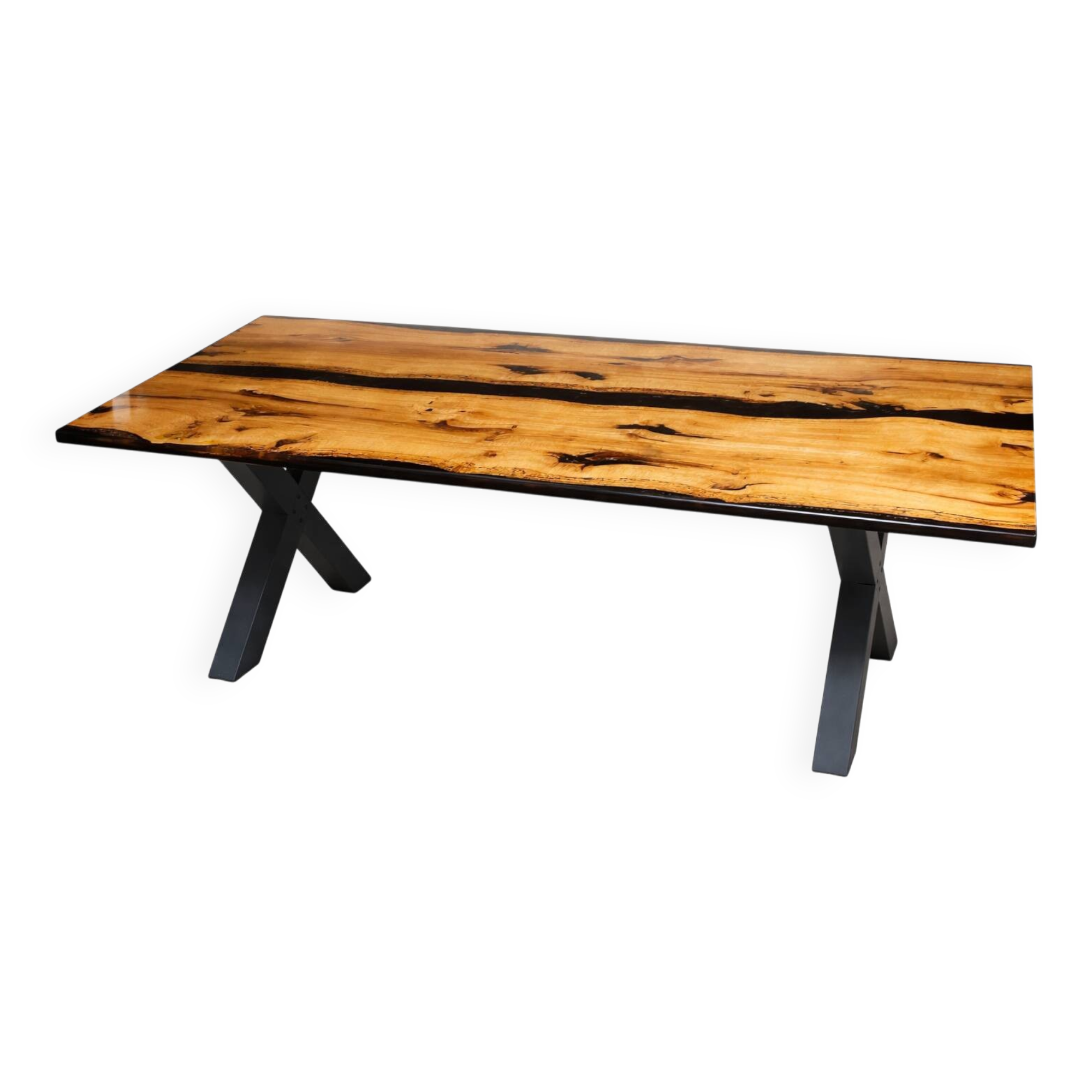 Oak resin table