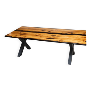Table résine chêne