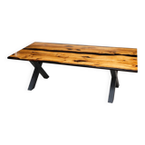 Oak resin table