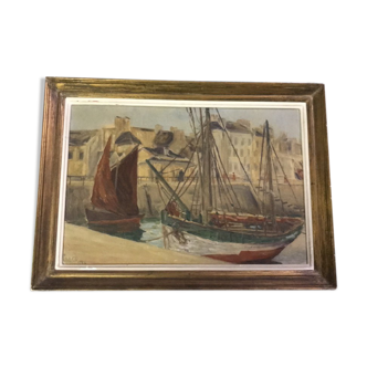 Painting signed pinard 1924