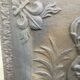 Old cast iron fireback with royal coat of arms