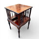 English-style revolving library 1910 mahogany