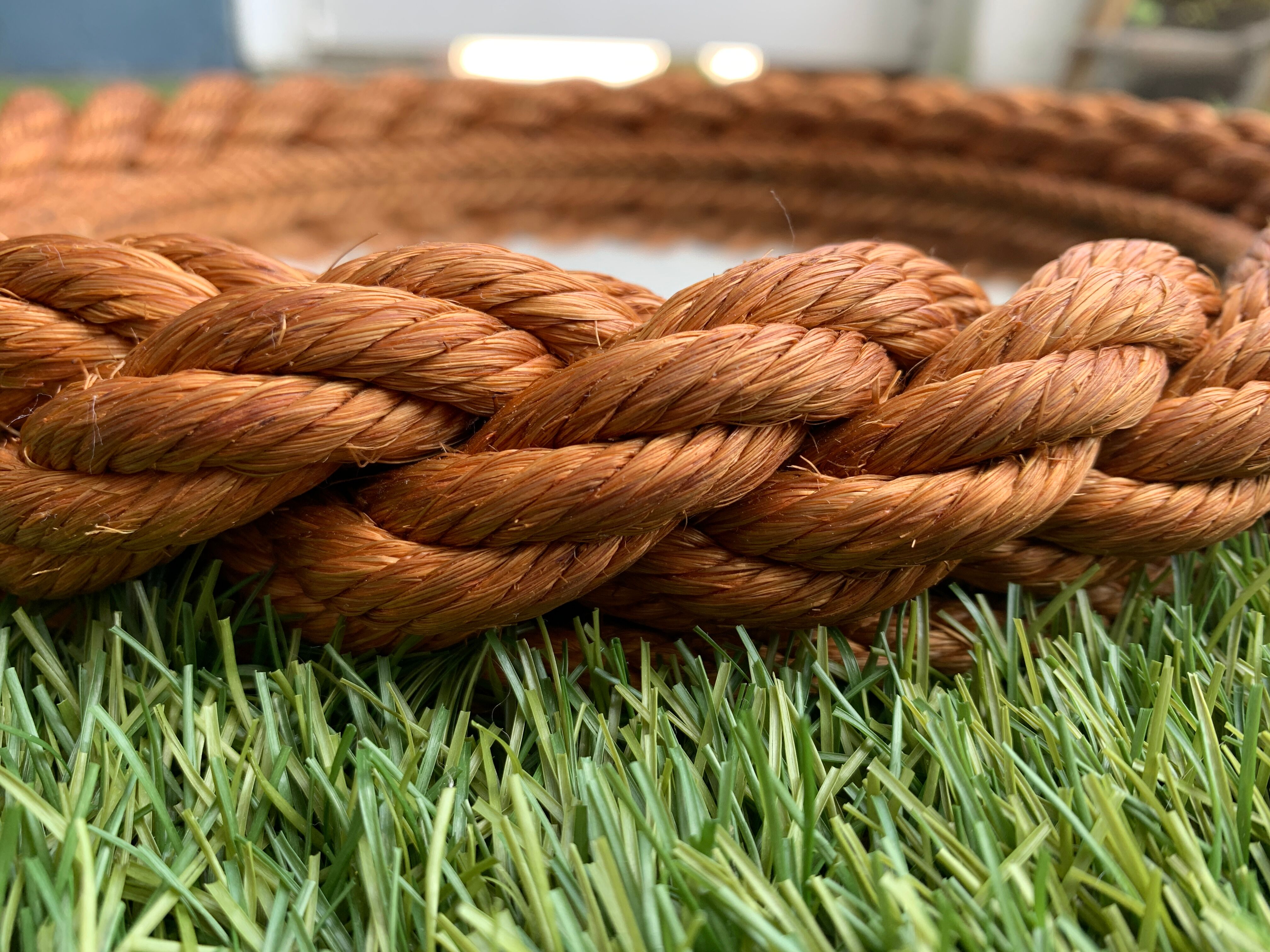 Design mirror in braided rope, 1960
