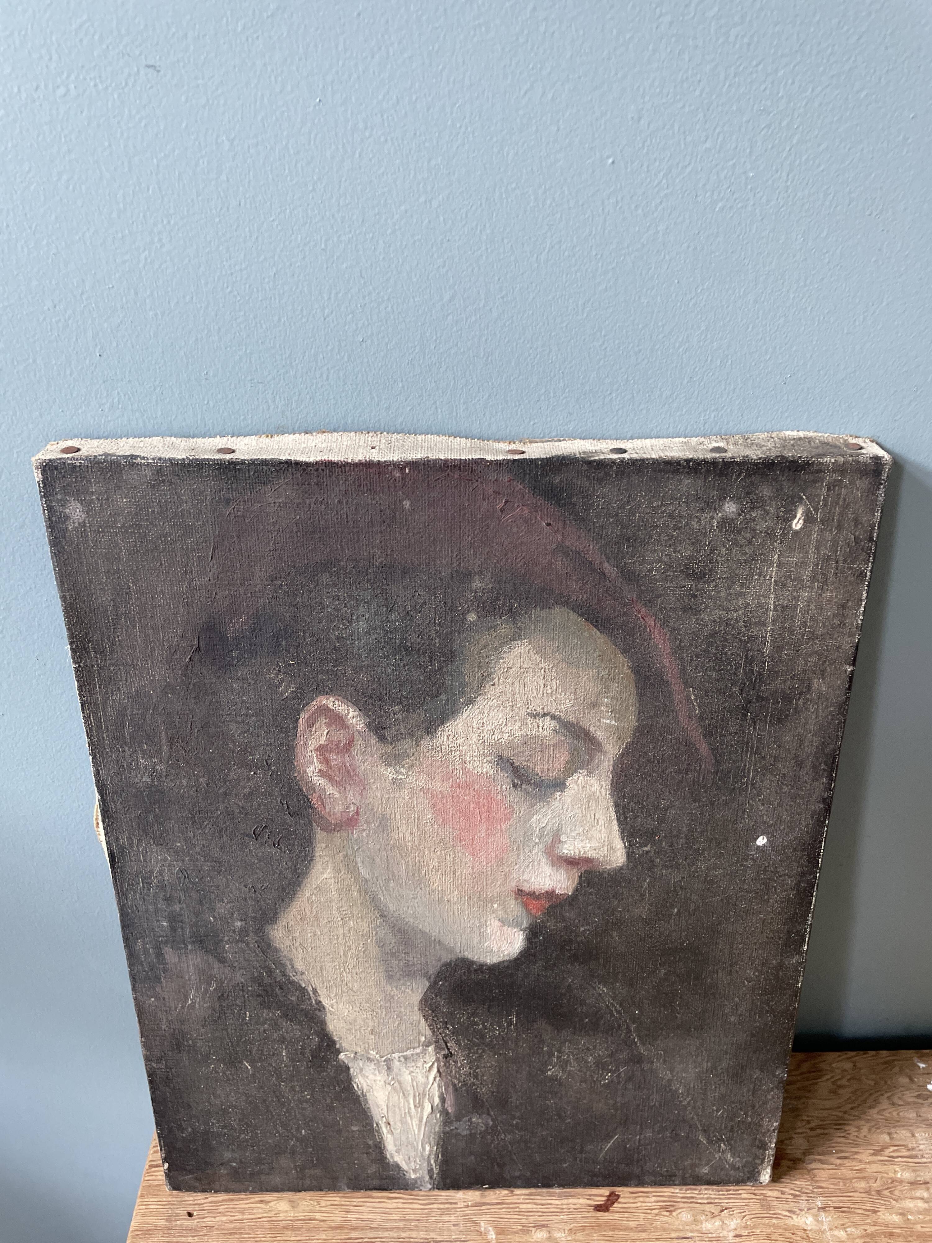 Old portrait painting