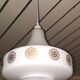 Suspension vintage en opaline blanc